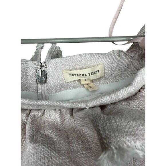 Rebecca Taylor Slub Suit Dress Orchid Size 6 - Picture 6 of 6